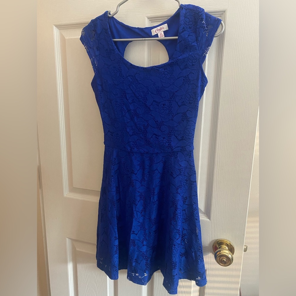 Royal Blue Flare Dress